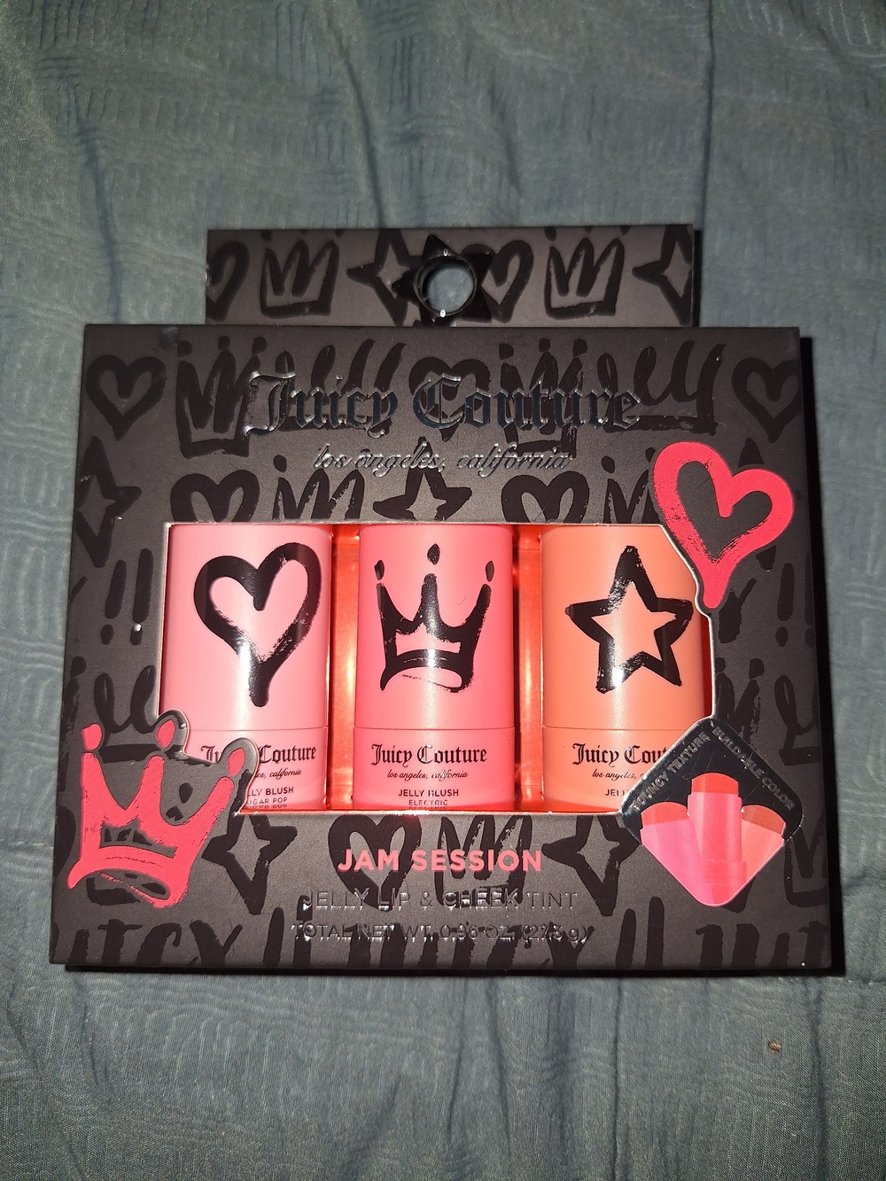 Juicy Couture Jam Session Jelly Lip & Cheek Tint Trio - Pink, Coral, Peach